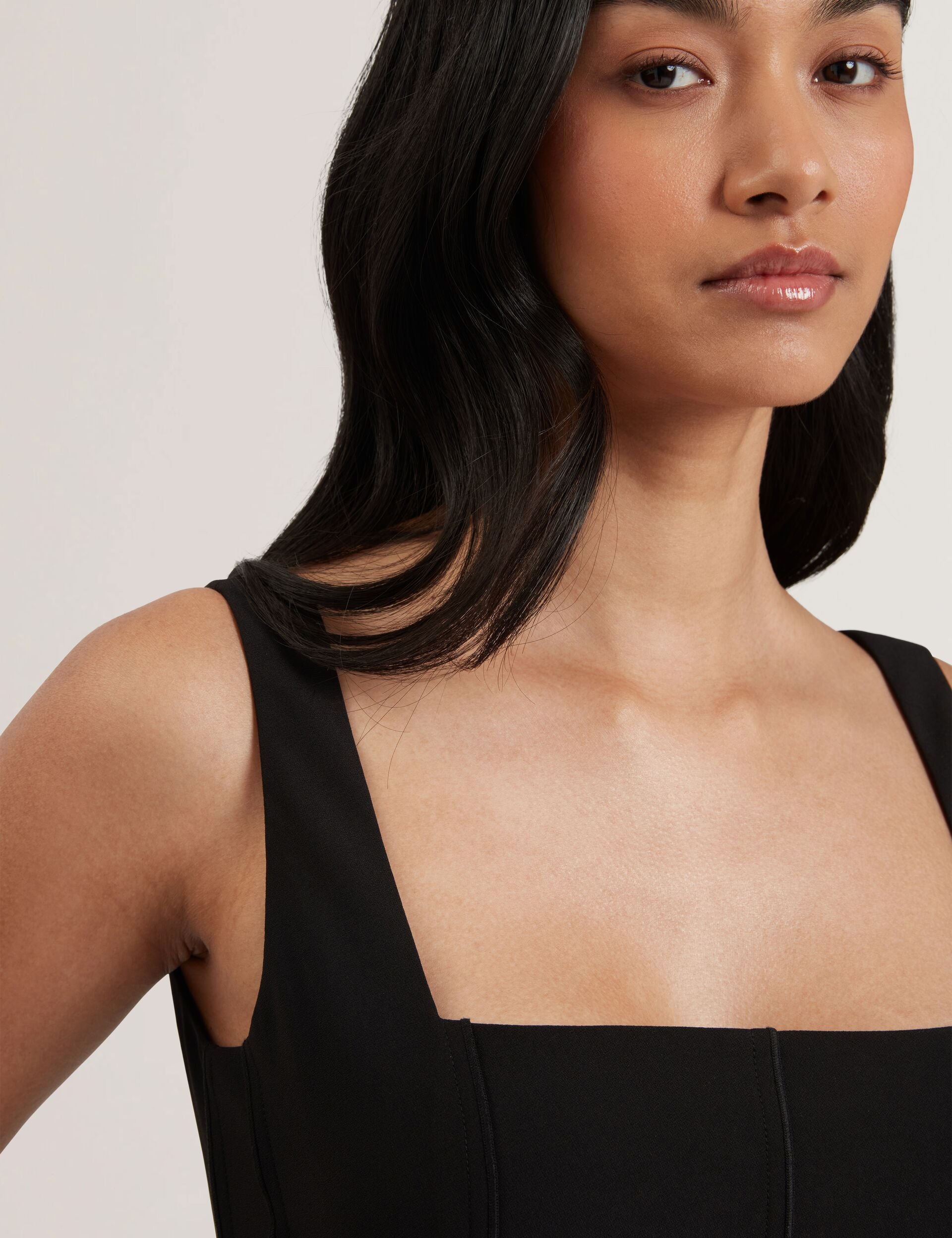 Ted Baker INUJ - Panelled Wide Leg Tailored Jumpsuit BLACK