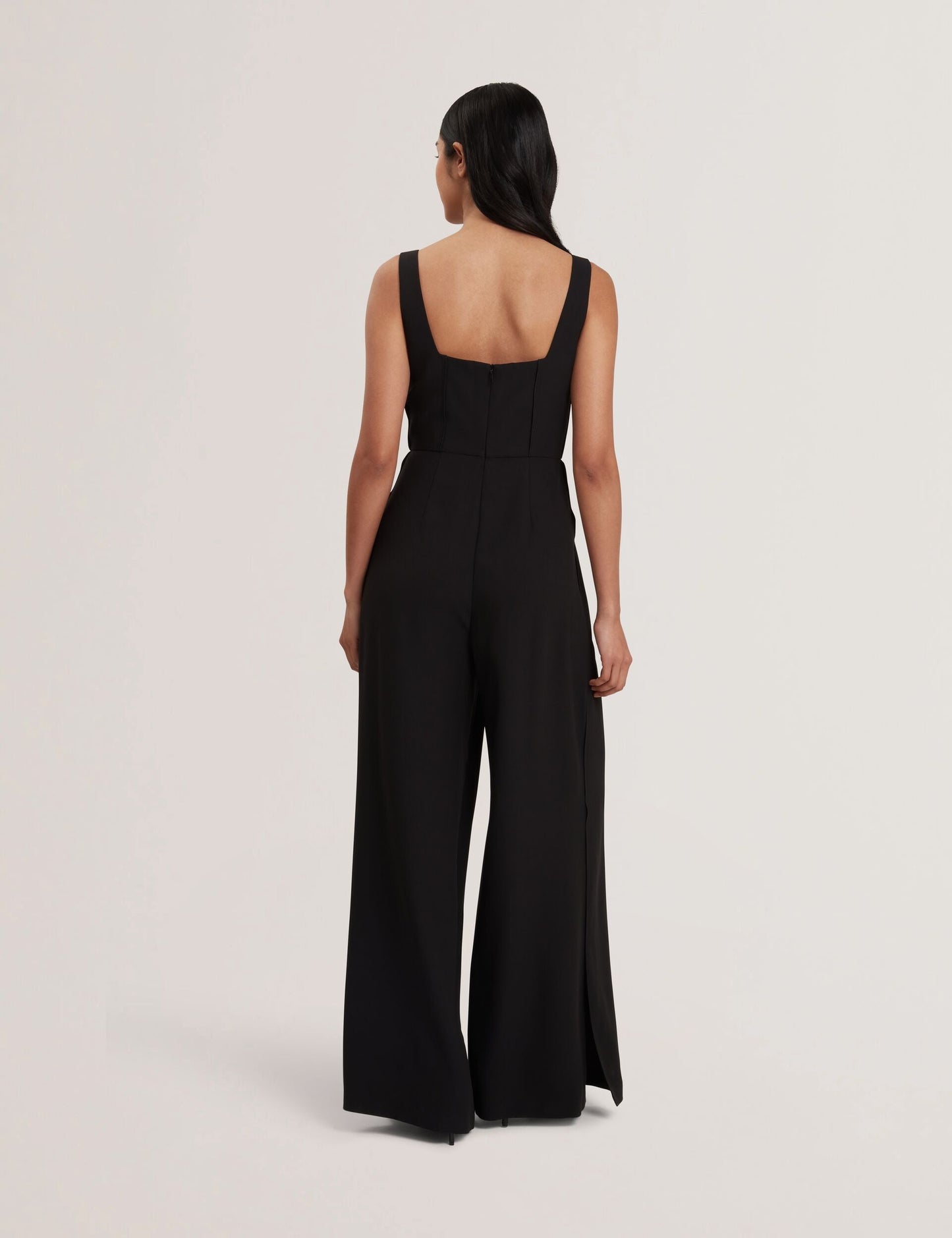 Ted Baker INUJ - Panelled Wide Leg Tailored Jumpsuit BLACK