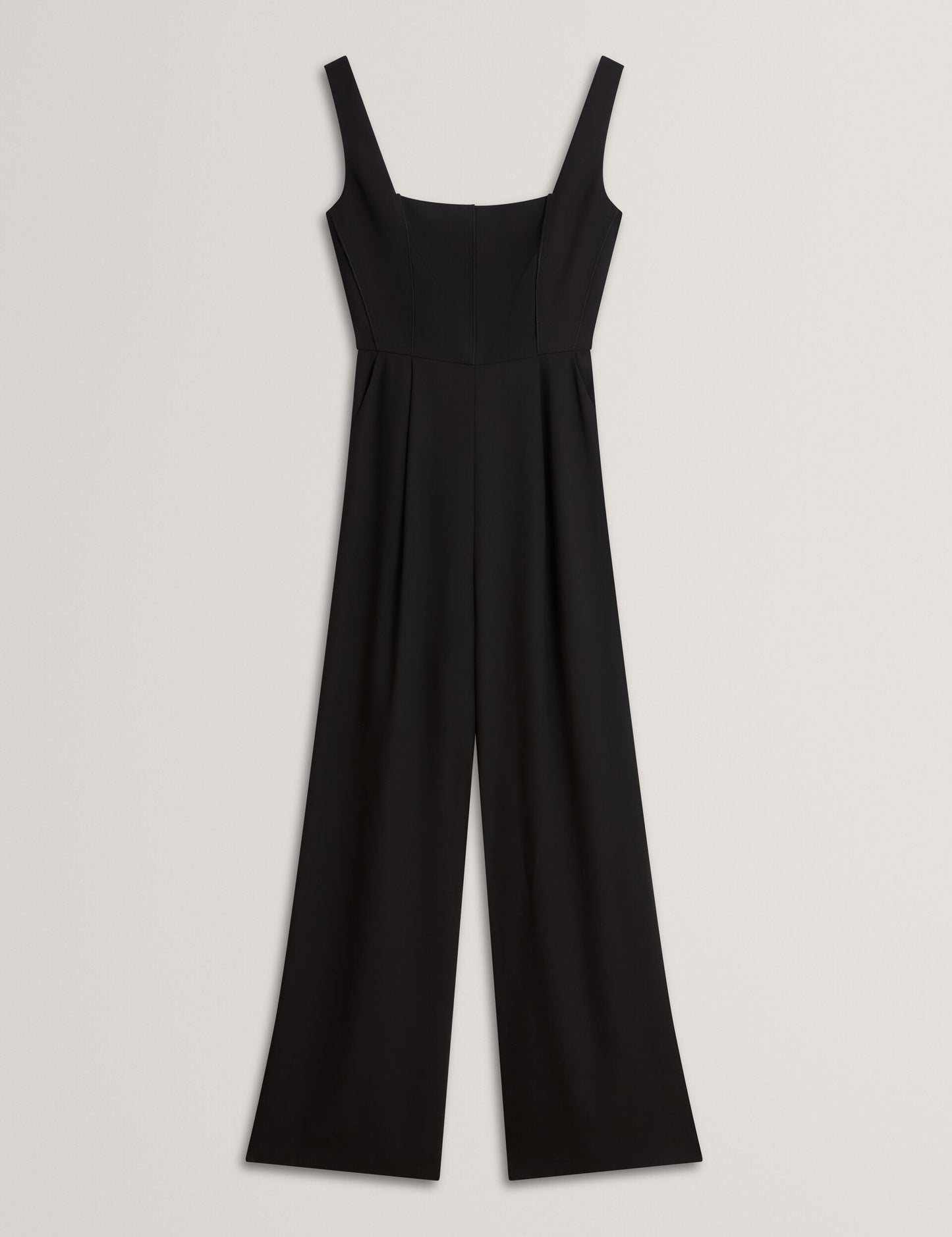Ted Baker INUJ - Panelled Wide Leg Tailored Jumpsuit BLACK