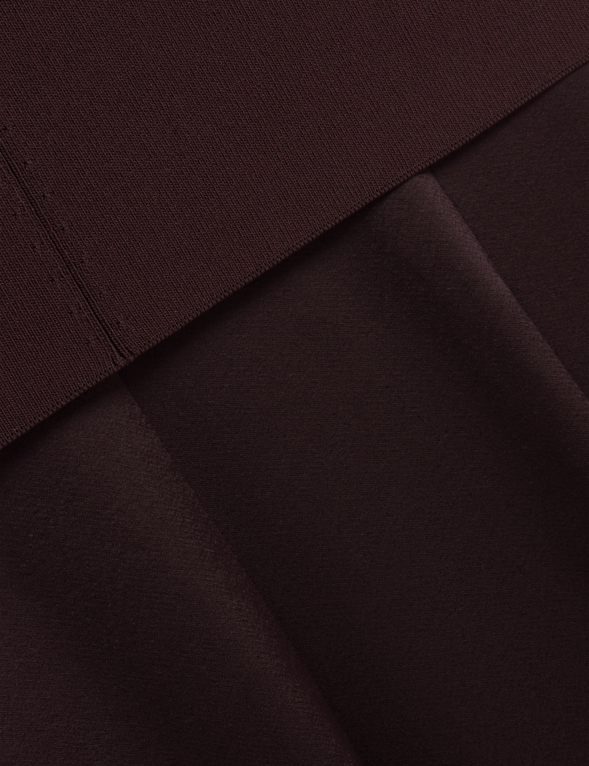 Ted Baker RAYYNA - Wide Leg Satin Jumpsuit With Knitted Tank DARK BROWN