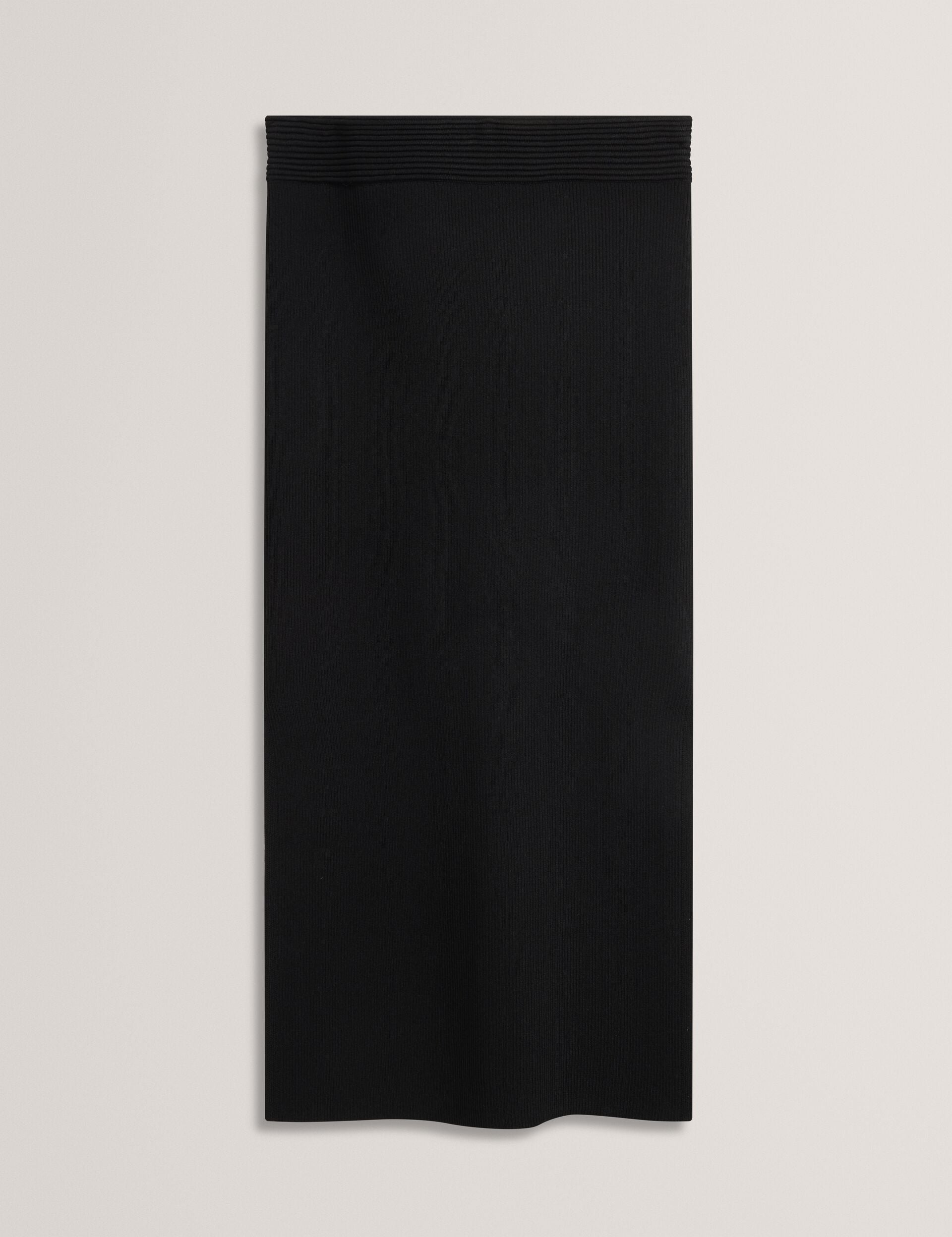 Ted Baker MAXI SKIRT WITH RIB - Black BLACK