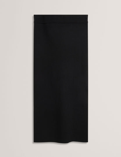Ted Baker MAXI SKIRT WITH RIB - Black BLACK