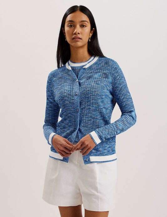 Ted Baker ADDLINN - Long Sleeve Fitted Cardigan BLUE