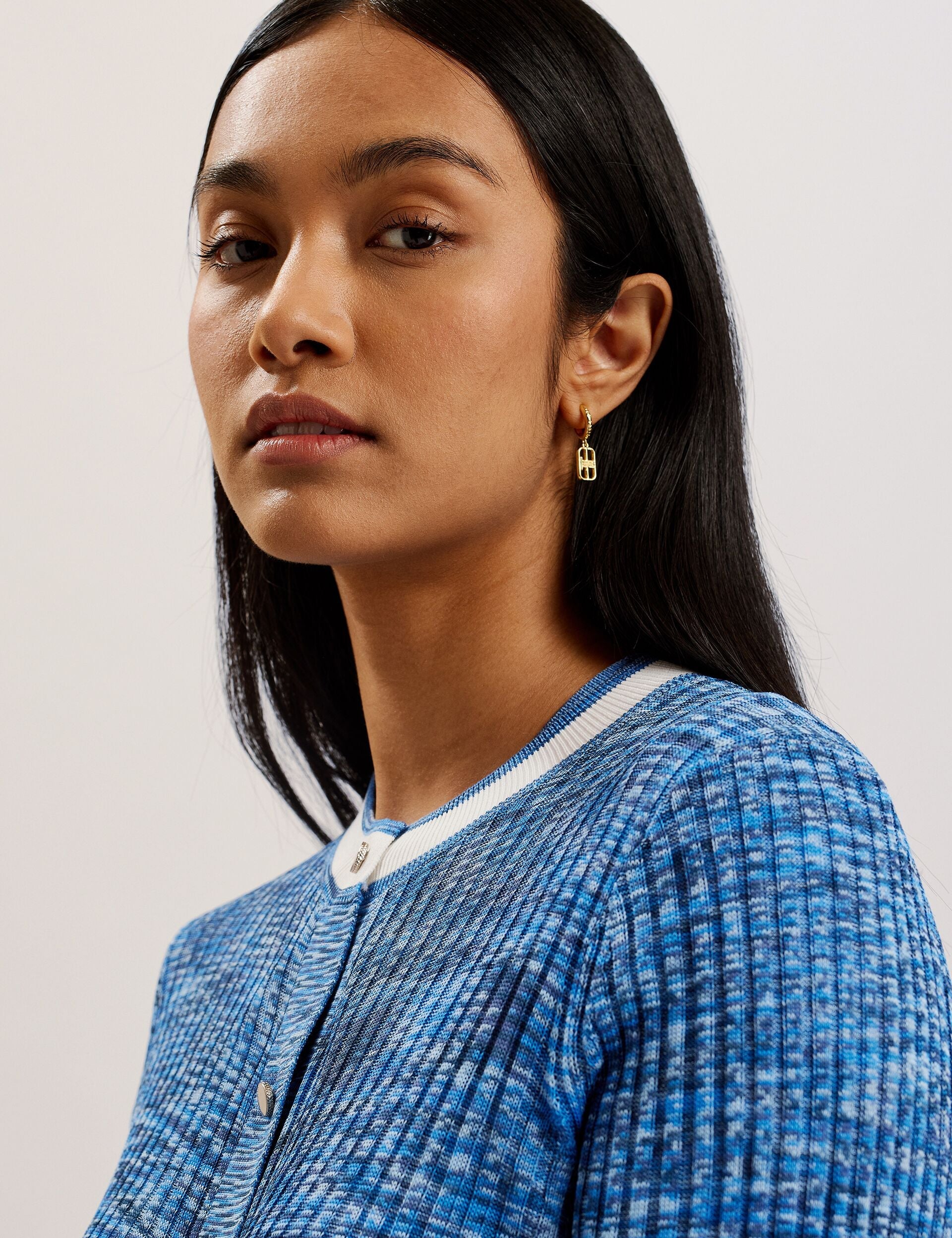 Ted Baker ADDLINN - Long Sleeve Fitted Cardigan BLUE
