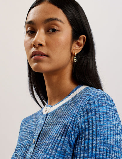 Ted Baker ADDLINN - Long Sleeve Fitted Cardigan BLUE