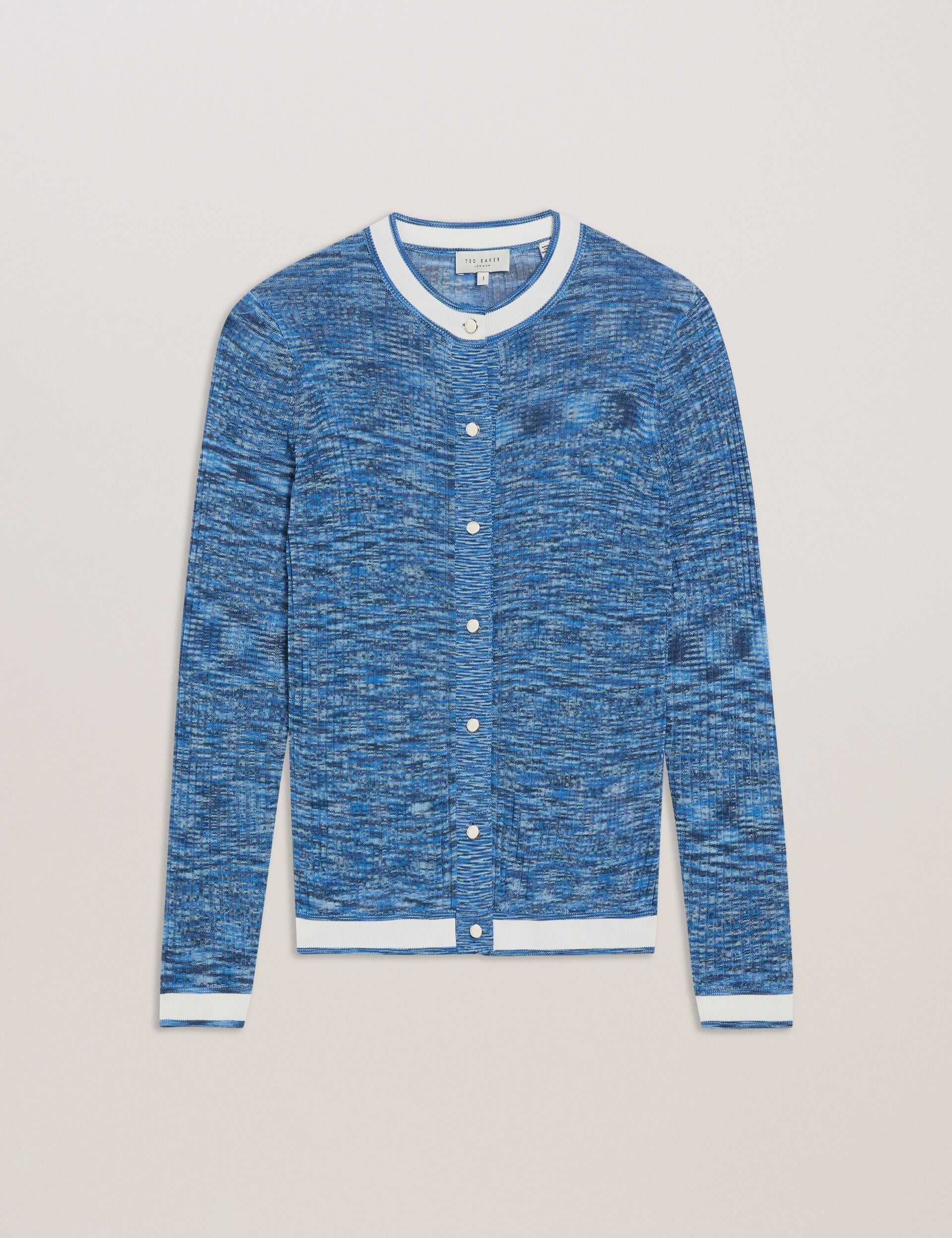 Ted Baker ADDLINN - Long Sleeve Fitted Cardigan BLUE