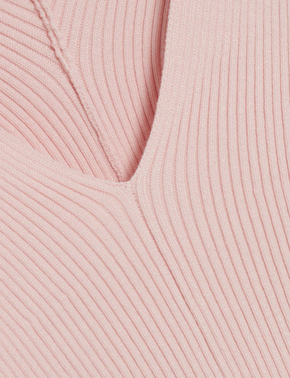 Ted Baker AMELYAA - Rib Sculpt Sleeve Sweater LIGHT PINK