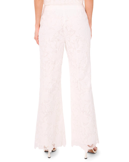 Ted Baker LACE FRONT PLEAT SUITING PANT - White WHITE