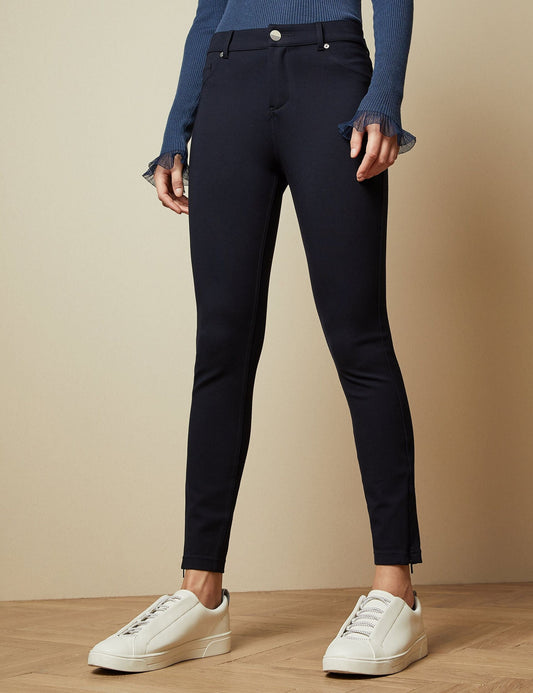 Ted Baker STRENTI - Skinny Fit Zip Cuff Jeggings DARK BLUE