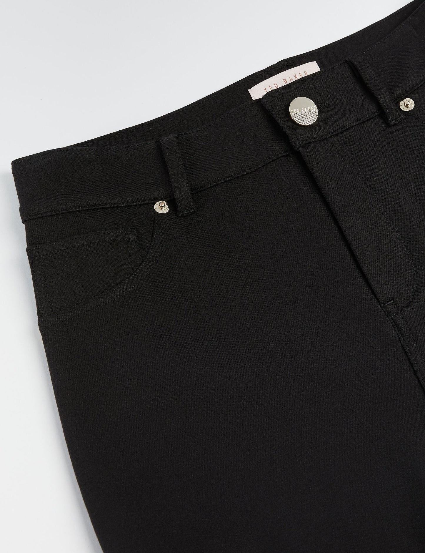 Ted Baker STRENTI - Skinny Fit Zip Cuff Jeggings BLACK
