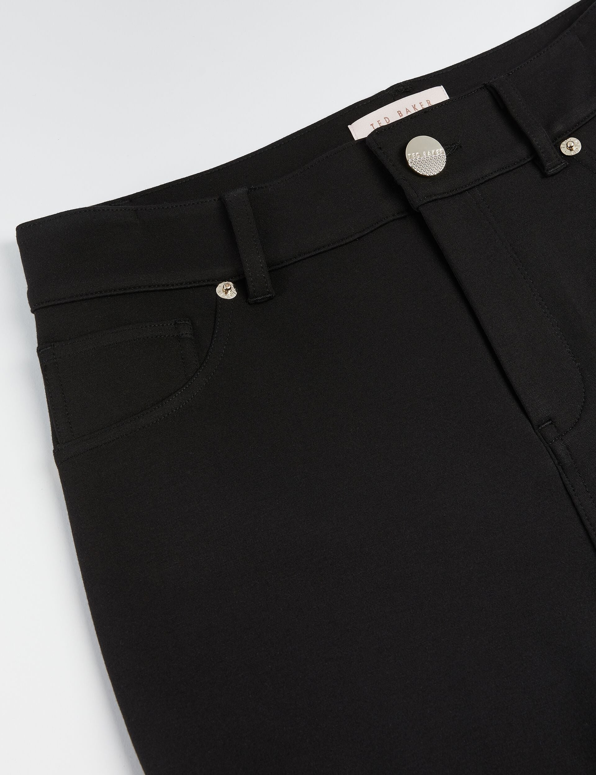 Ted Baker STRENTI - Skinny Fit Zip Cuff Jeggings BLACK