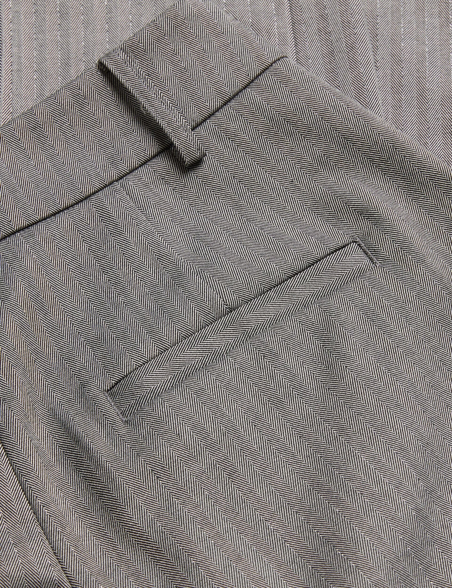 Ted Baker KOAT - Herringbone Wide Leg Tailored Trousers DARK GREY