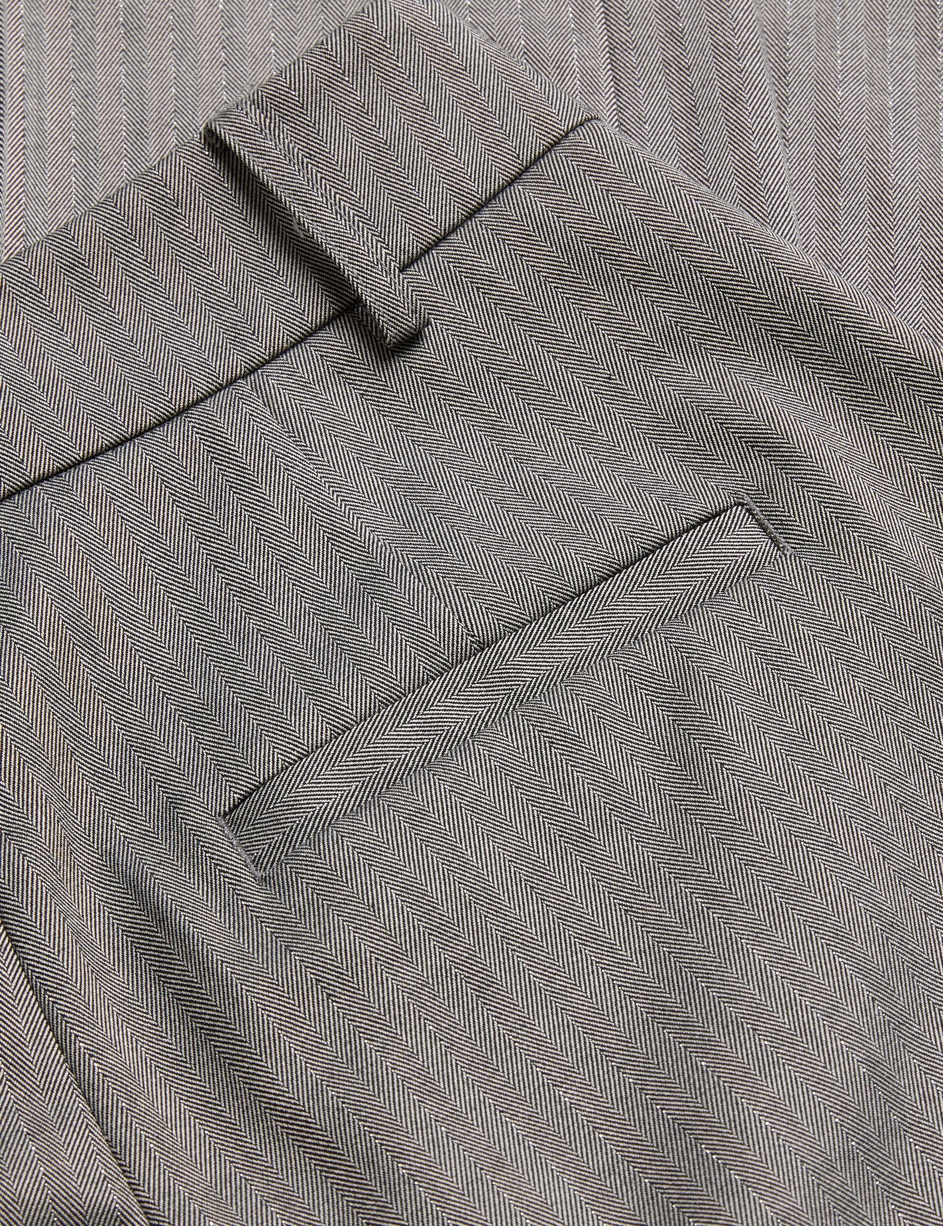 Ted Baker KOAT - Herringbone Wide Leg Tailored Trousers DARK GREY