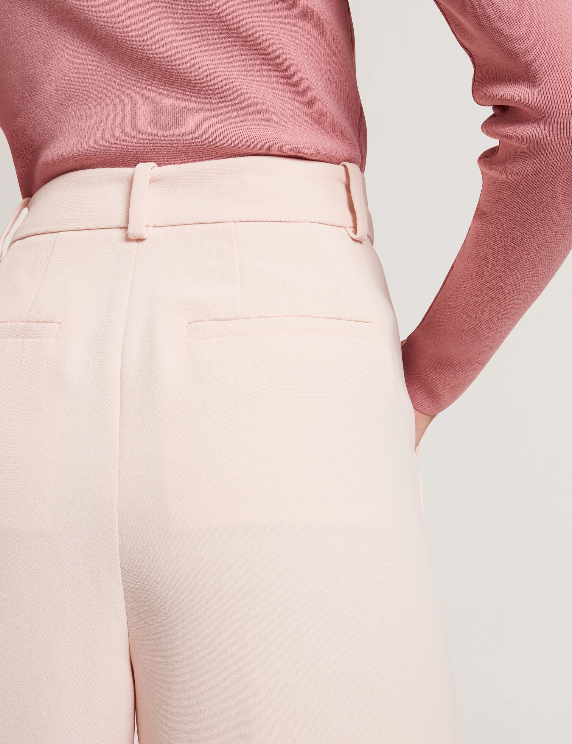 Ted Baker TRAGAT - Ultra Wide Leg Woven Tailored Trousers PALE PINK