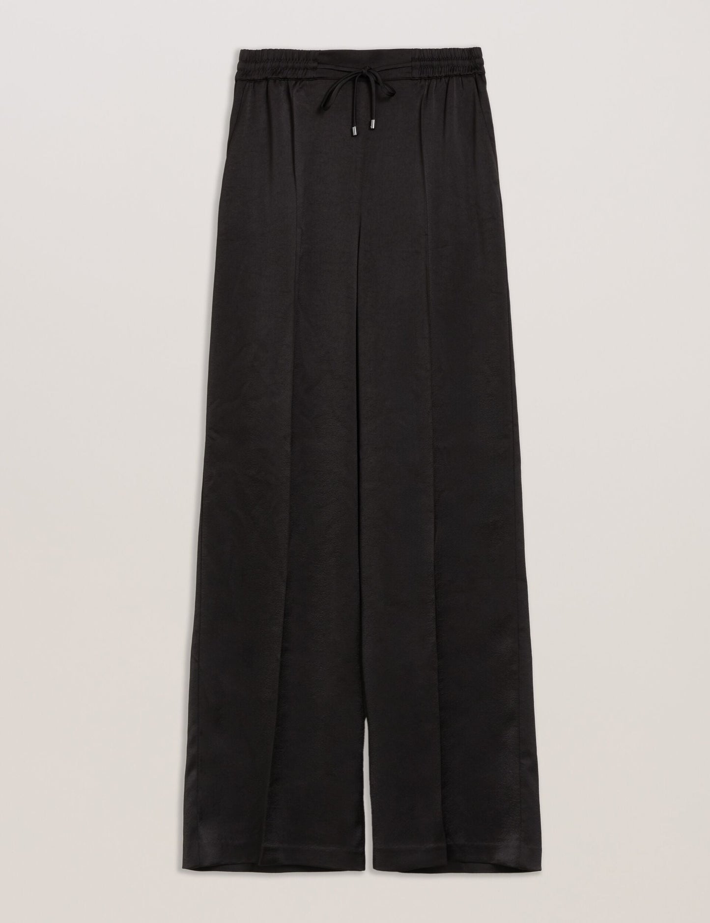 Ted Baker UMAIBO - Satin Wide Leg Drawstring Joggers BLACK