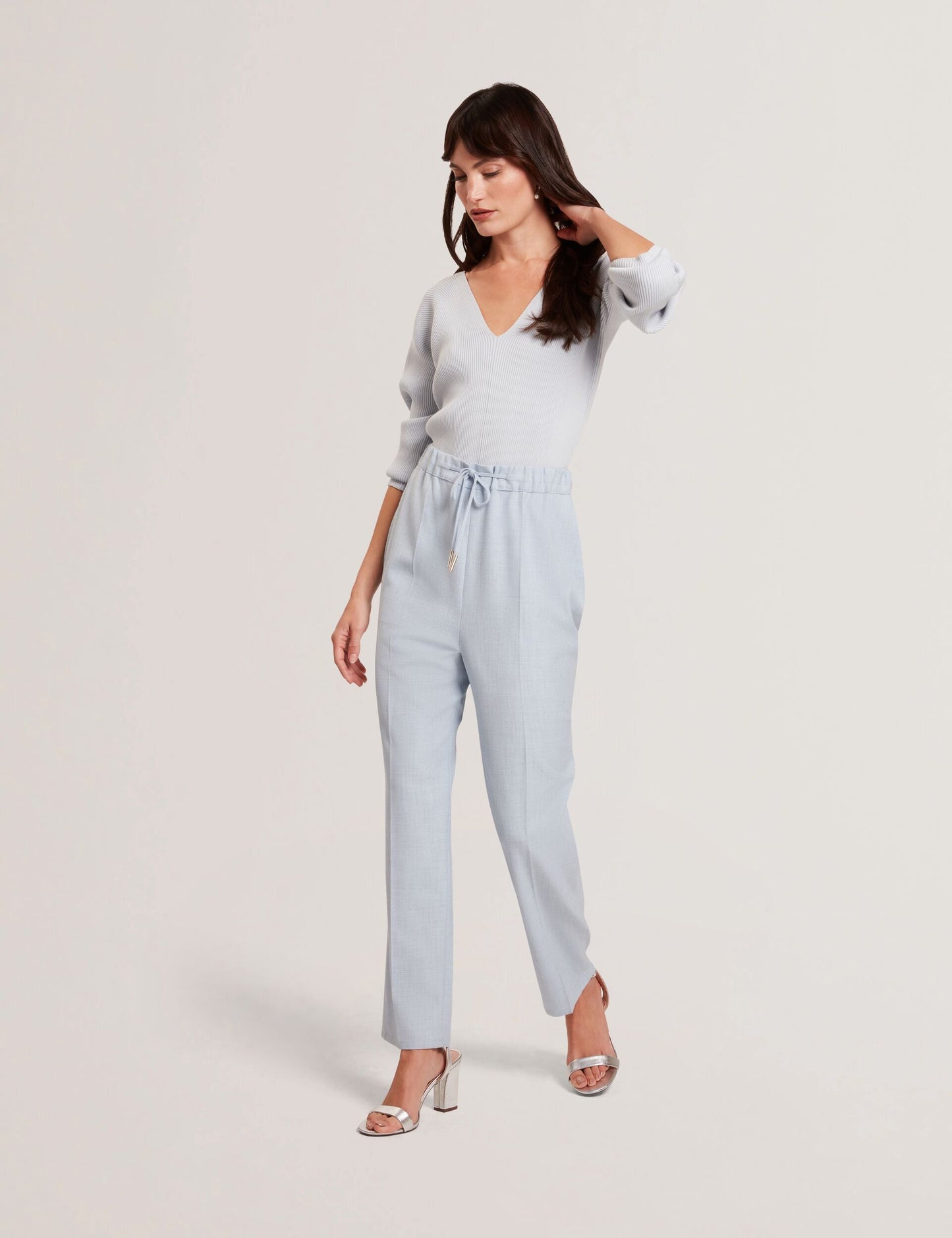 Ted Baker BALLIA - Elasticated Waist Tailored Tapered Trouser PALE BLUE