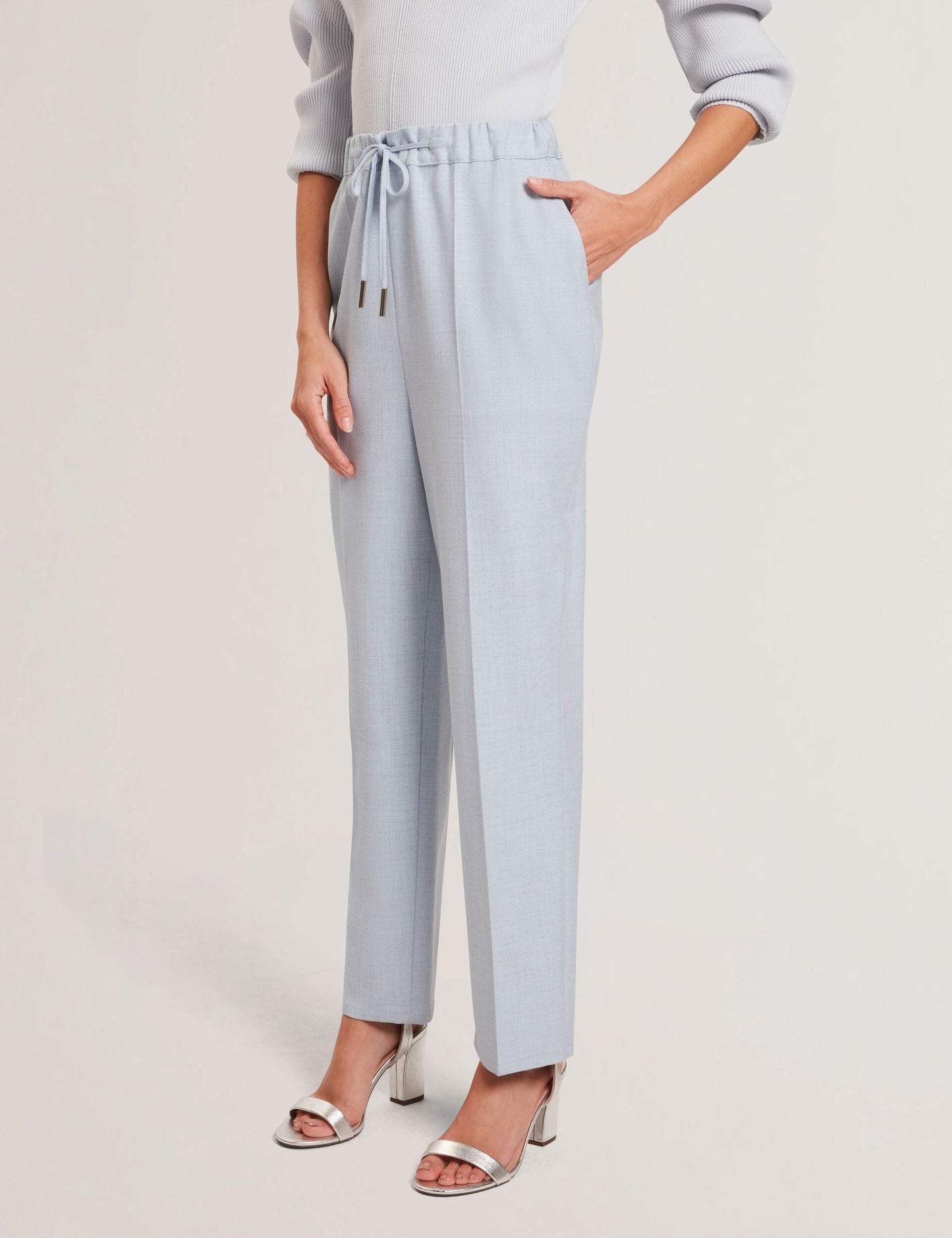 Ted Baker BALLIA - Elasticated Waist Tailored Tapered Trouser PALE BLUE