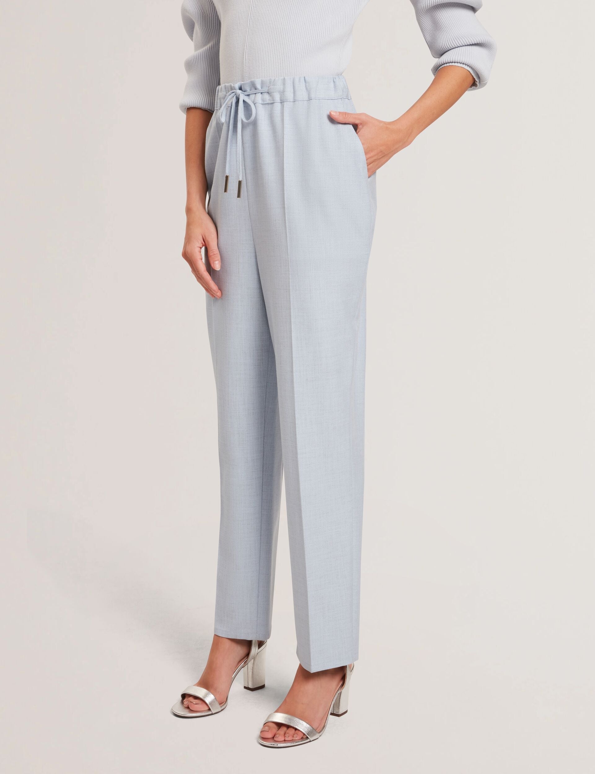 Ted Baker BALLIA - Elasticated Waist Tailored Tapered Trouser PALE BLUE