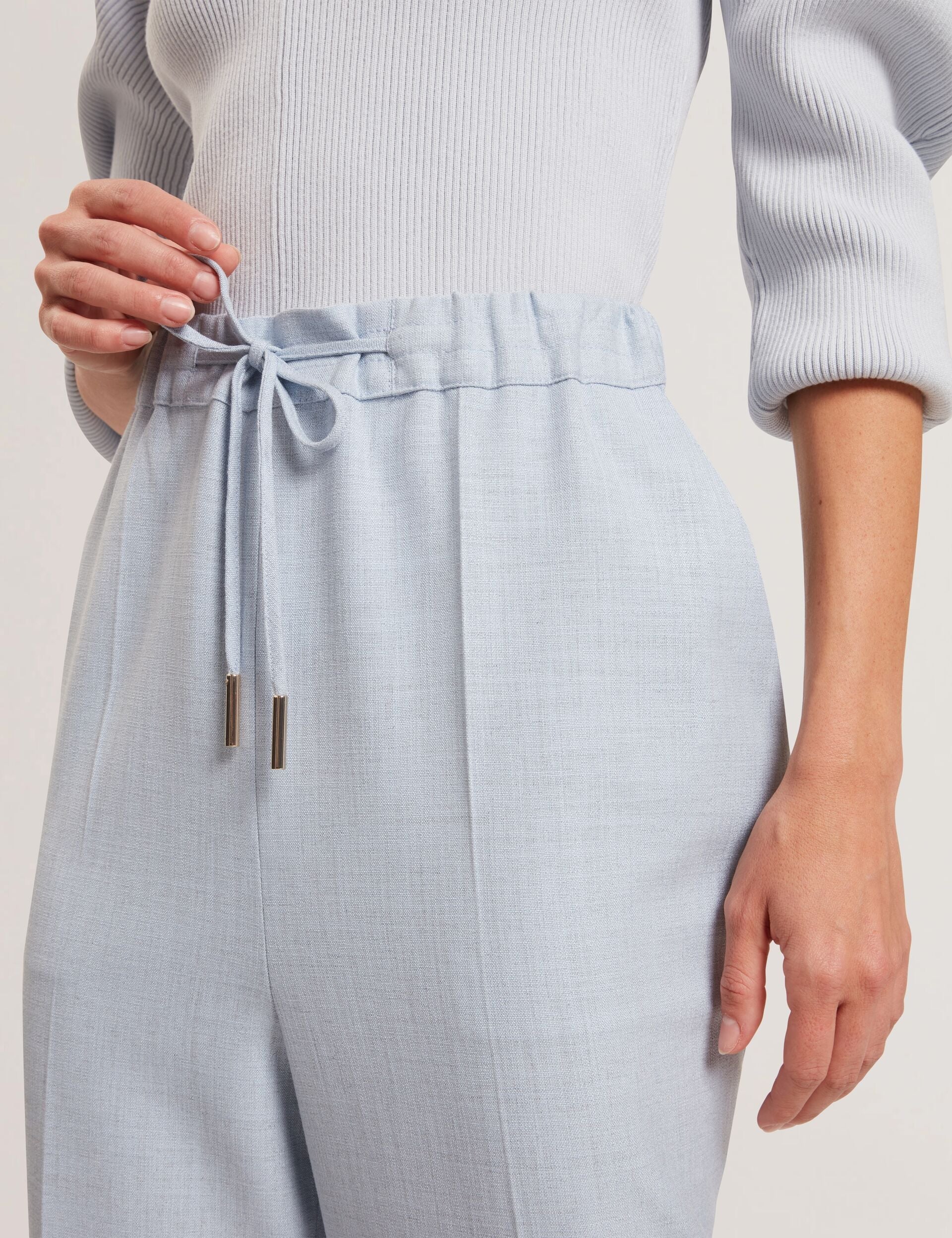 Ted Baker BALLIA - Elasticated Waist Tailored Tapered Trouser PALE BLUE