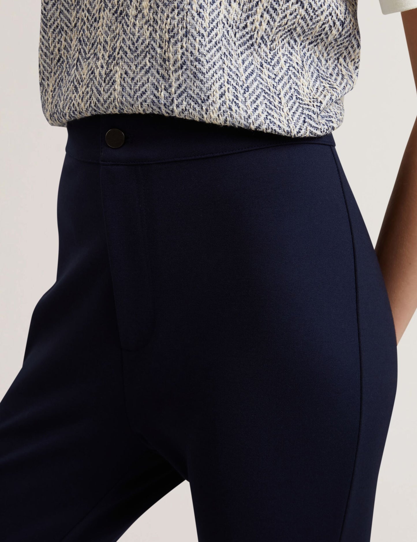 Ted Baker FELINDA - Skinny Stretch Jersey Trouser Leggings NAVY
