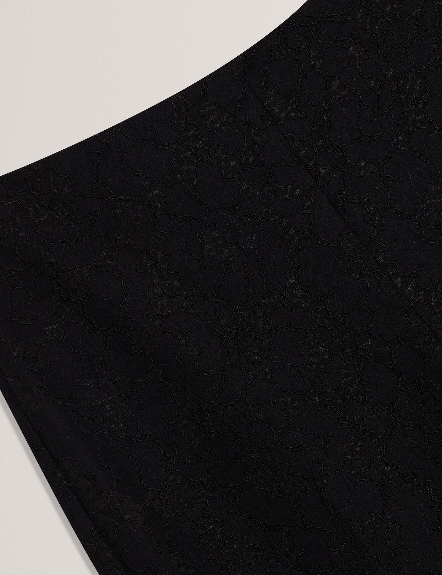 Ted Baker MERIOT - Bonded Lace Slim Tailored Trousers BLACK
