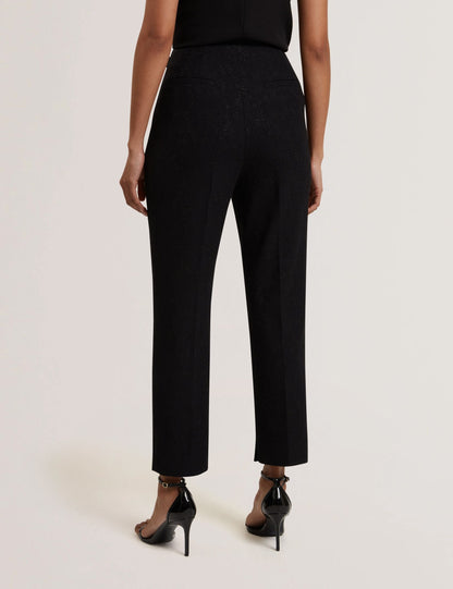 Ted Baker MERIOT - Bonded Lace Slim Tailored Trousers BLACK