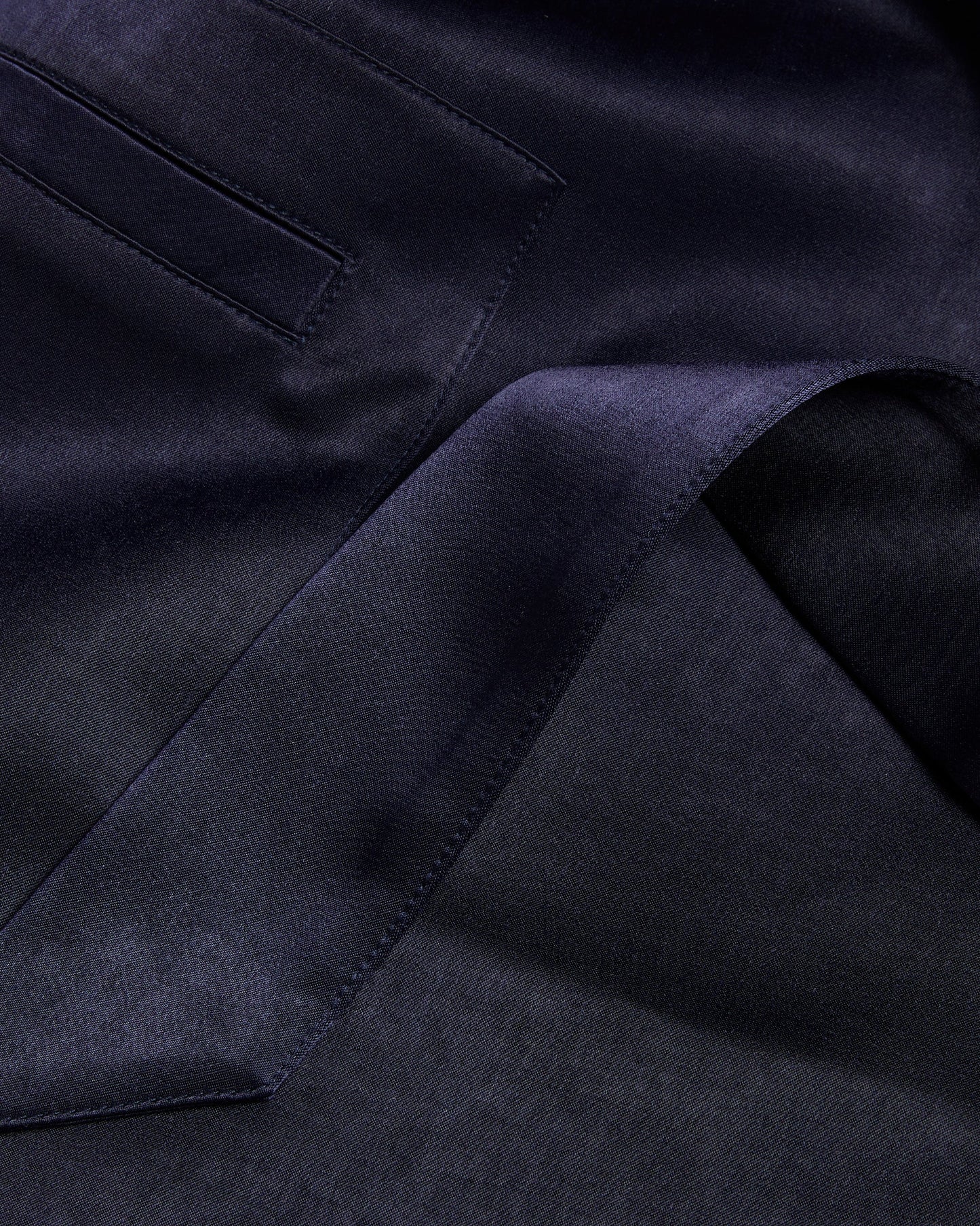 Ted Baker TEERU - Tailored Satin Longline Waistcoat with Belt NAVY