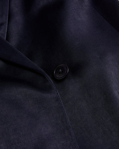 Ted Baker TEERU - Tailored Satin Longline Waistcoat with Belt NAVY