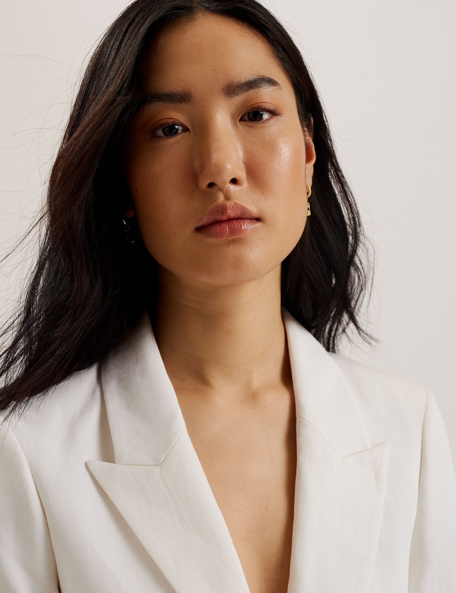 Ted Baker MUSUB - Tailored Jacket with Faux Pockets WHITE
