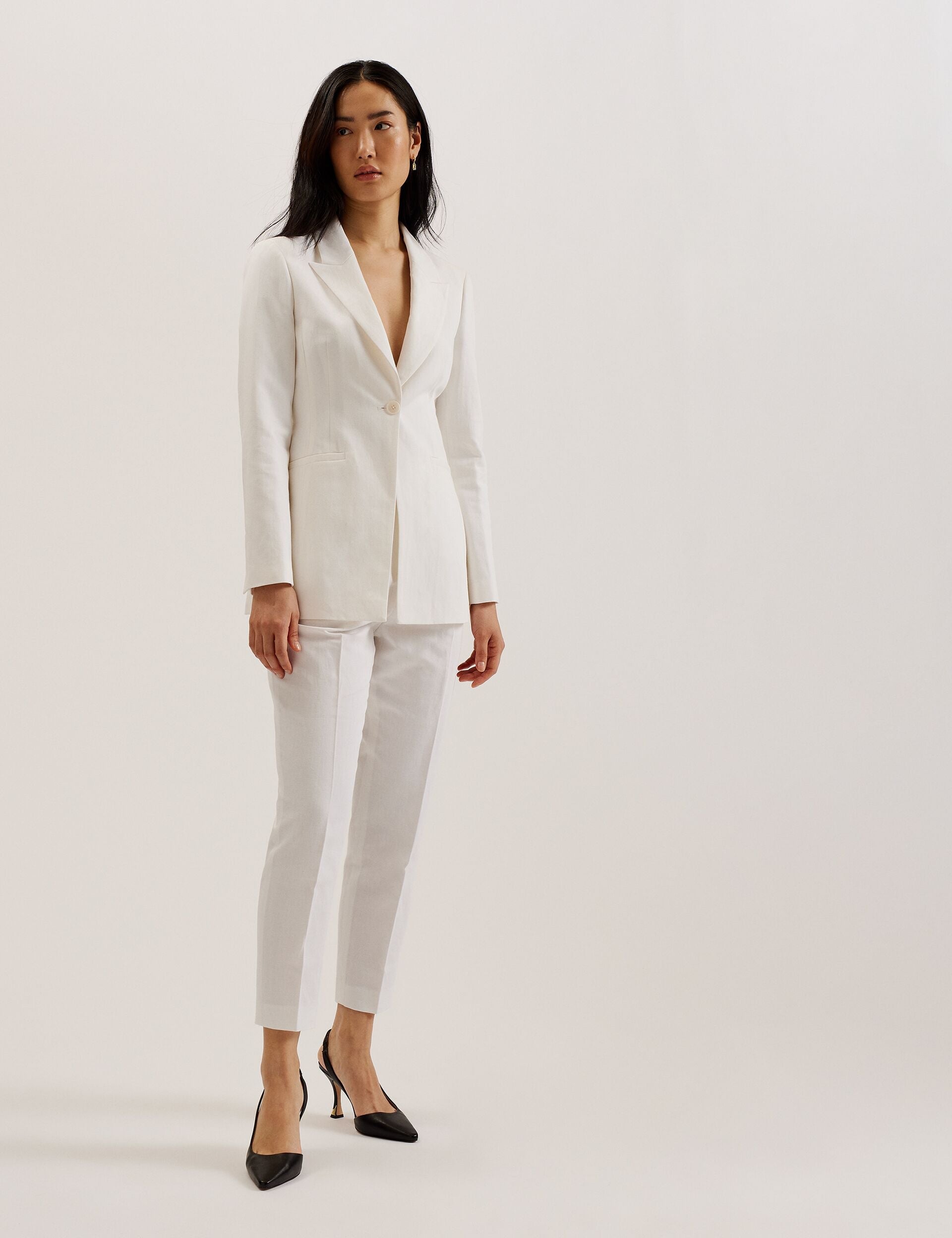 Ted Baker MUSUB - Tailored Jacket with Faux Pockets WHITE