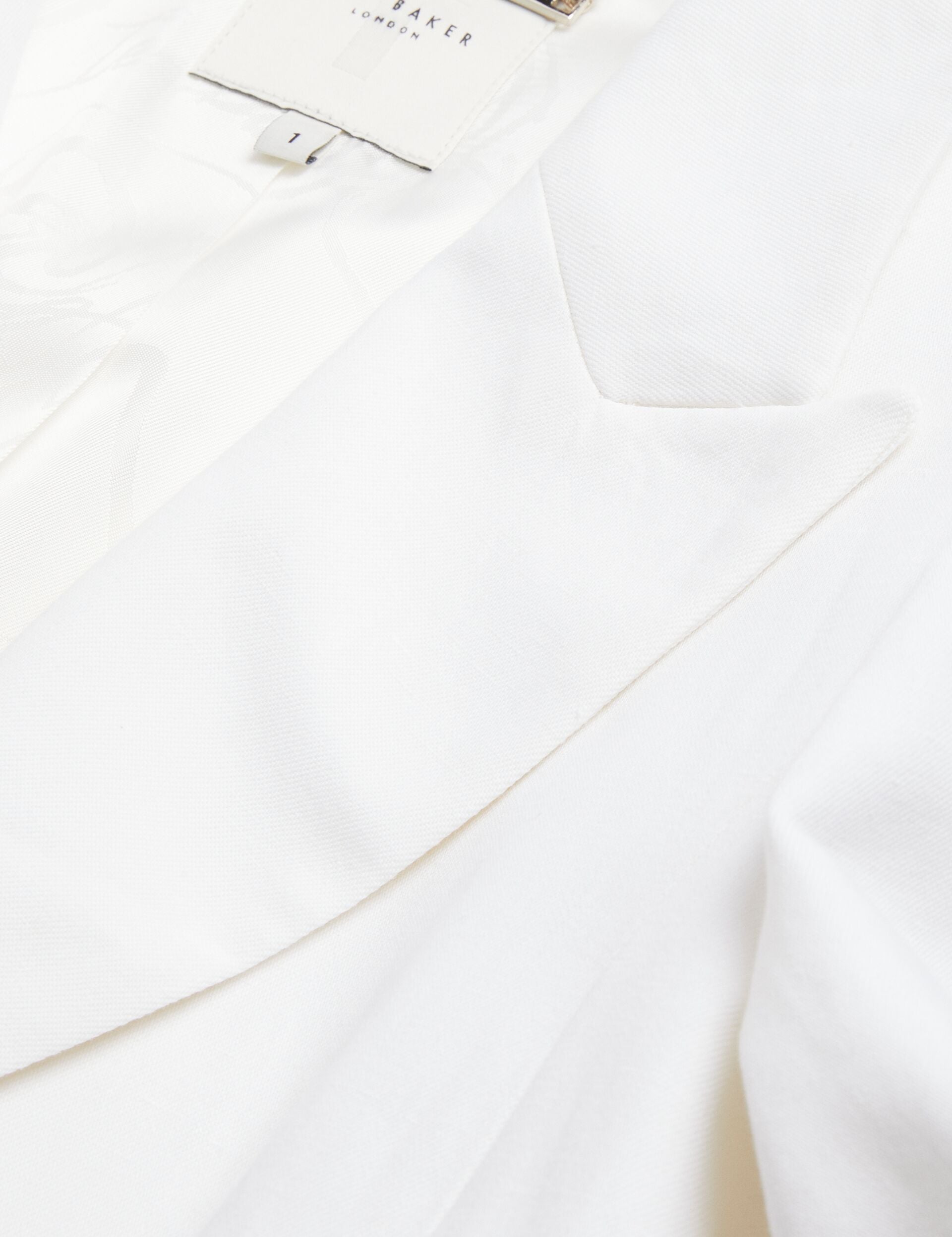 Ted Baker MUSUB - Tailored Jacket with Faux Pockets WHITE