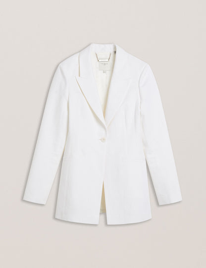 Ted Baker MUSUB - Tailored Jacket with Faux Pockets WHITE