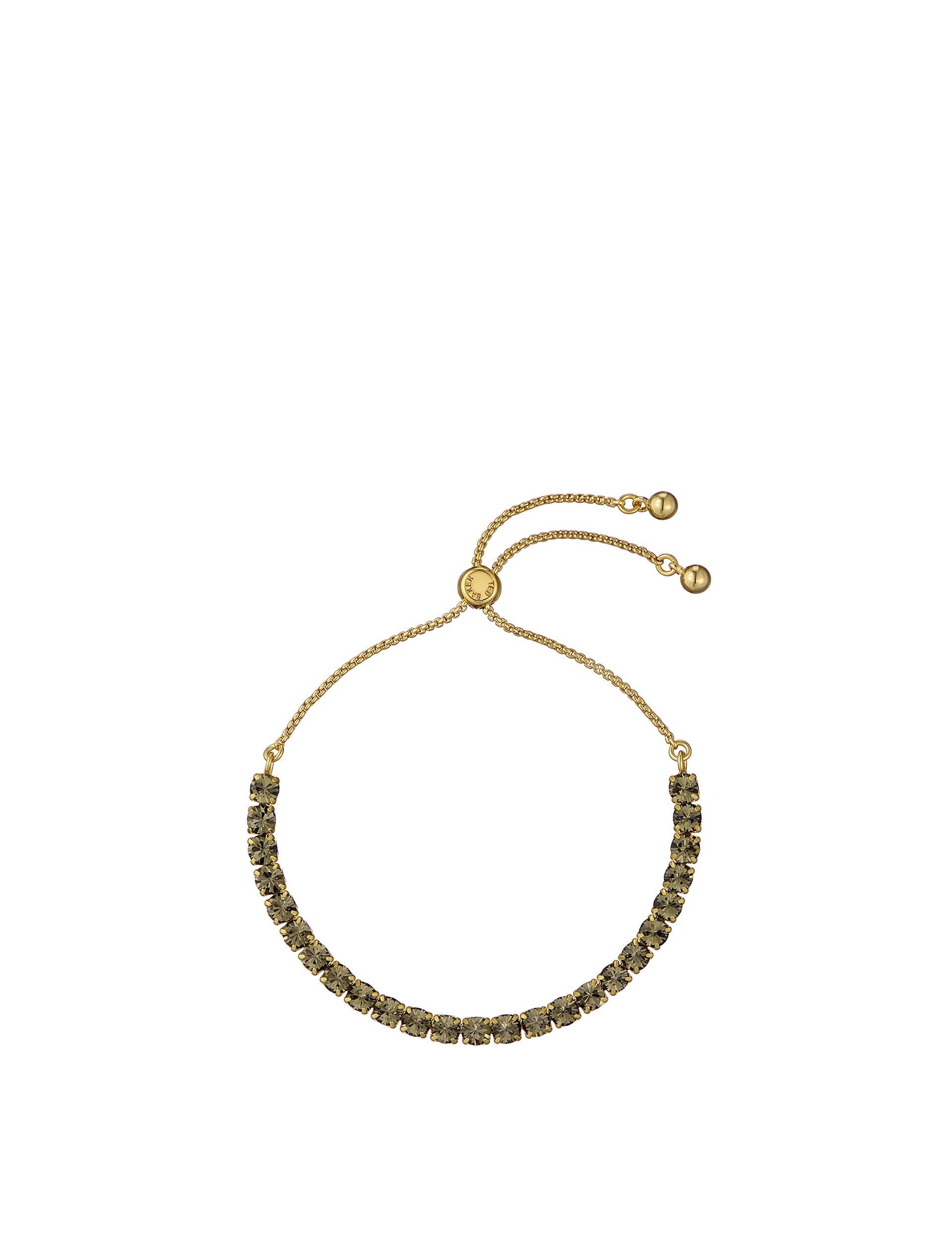 Ted Baker MELRAH - Crystal Adjustable Tennis Bracelet GOLD