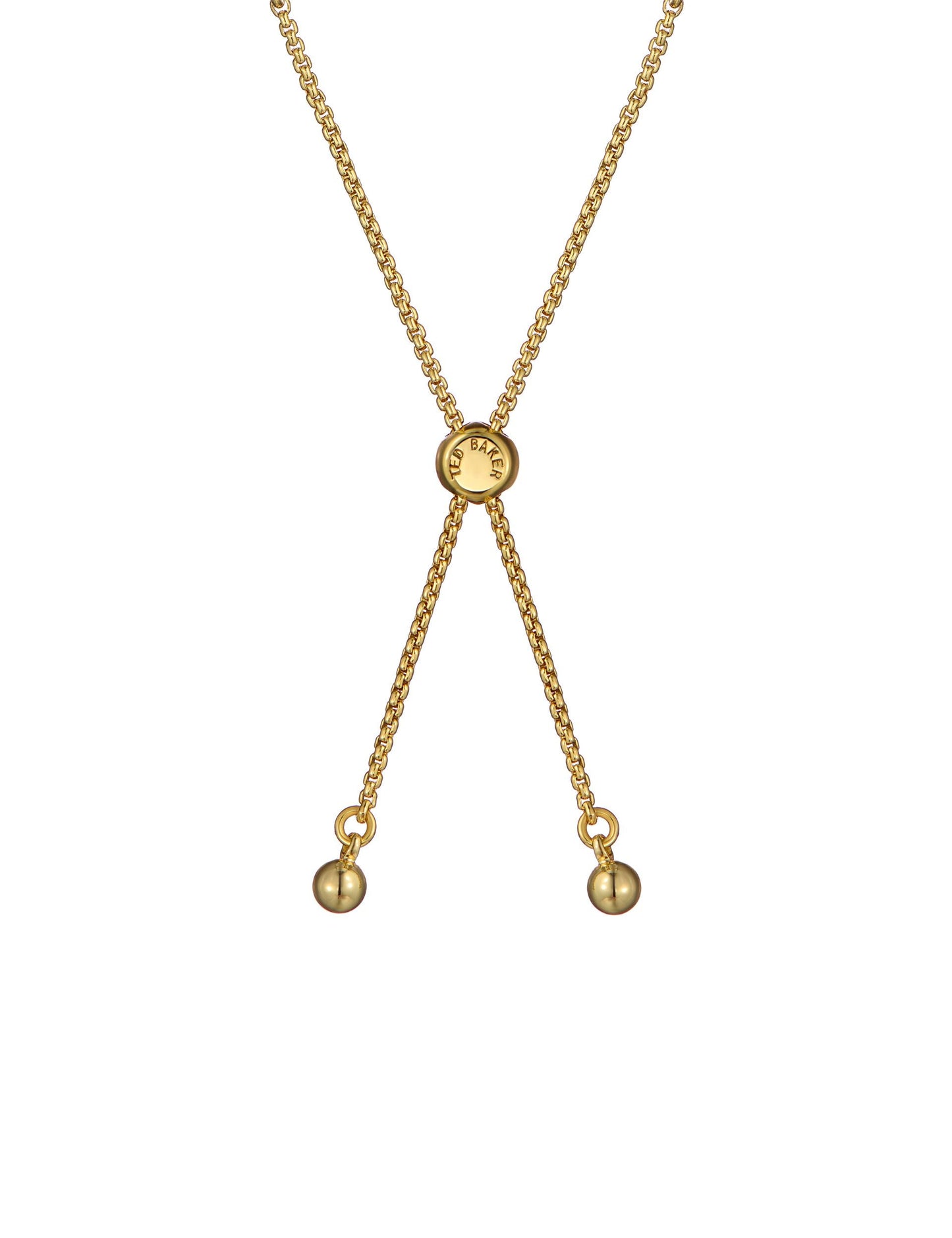 Ted Baker MELRAH - Crystal Adjustable Tennis Bracelet GOLD