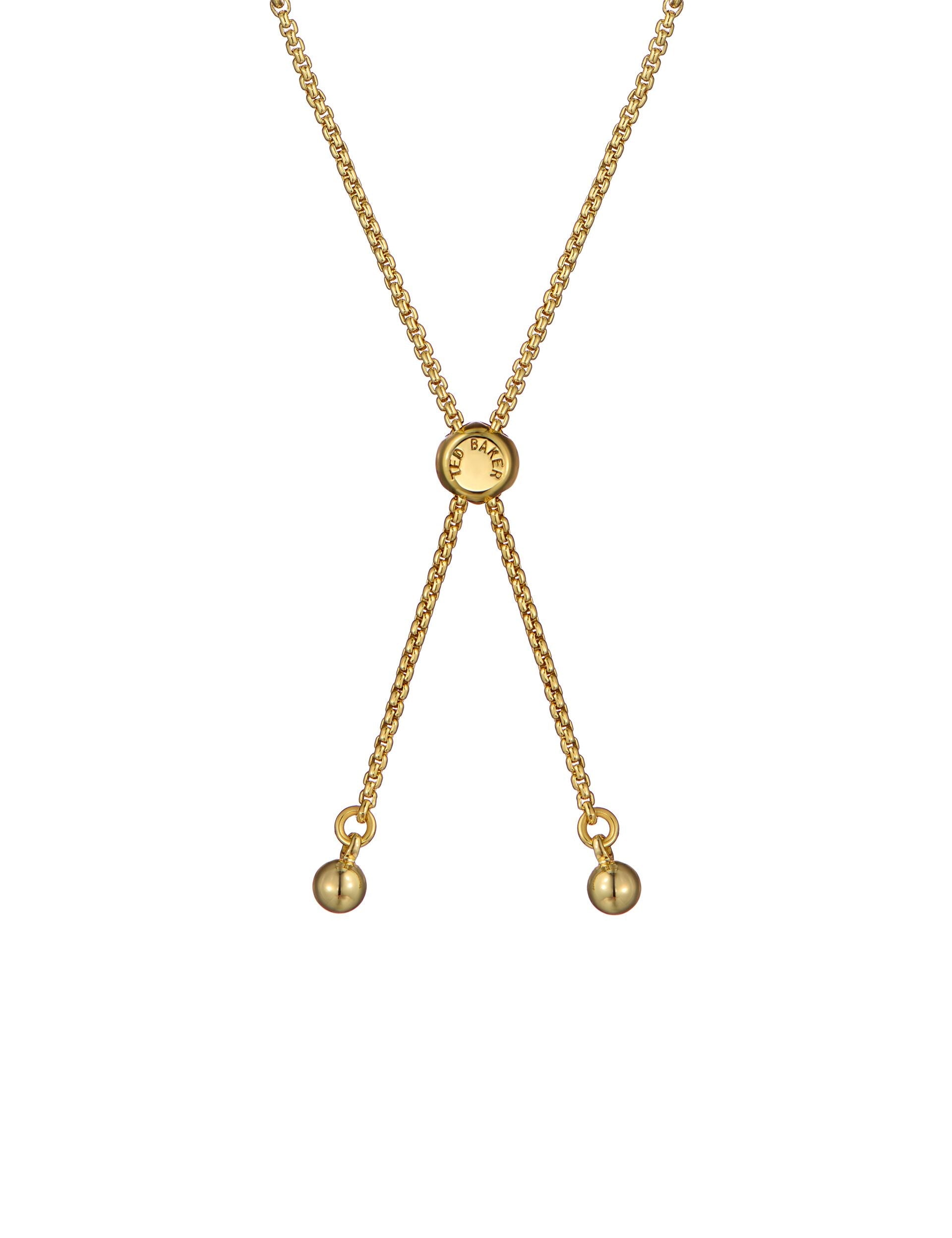 Ted Baker MELRAH - Crystal Adjustable Tennis Bracelet GOLD