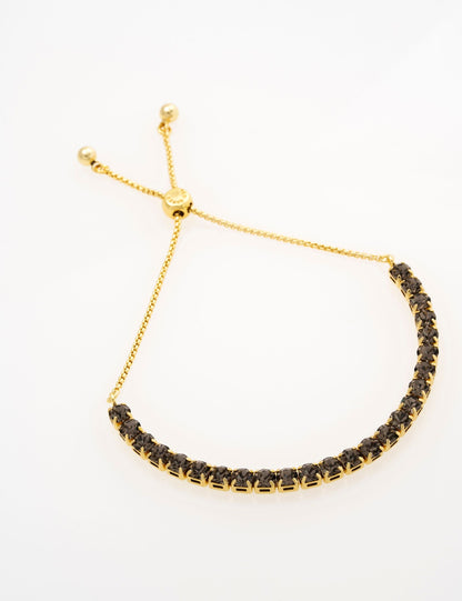 Ted Baker MELRAH - Crystal Adjustable Tennis Bracelet GOLD