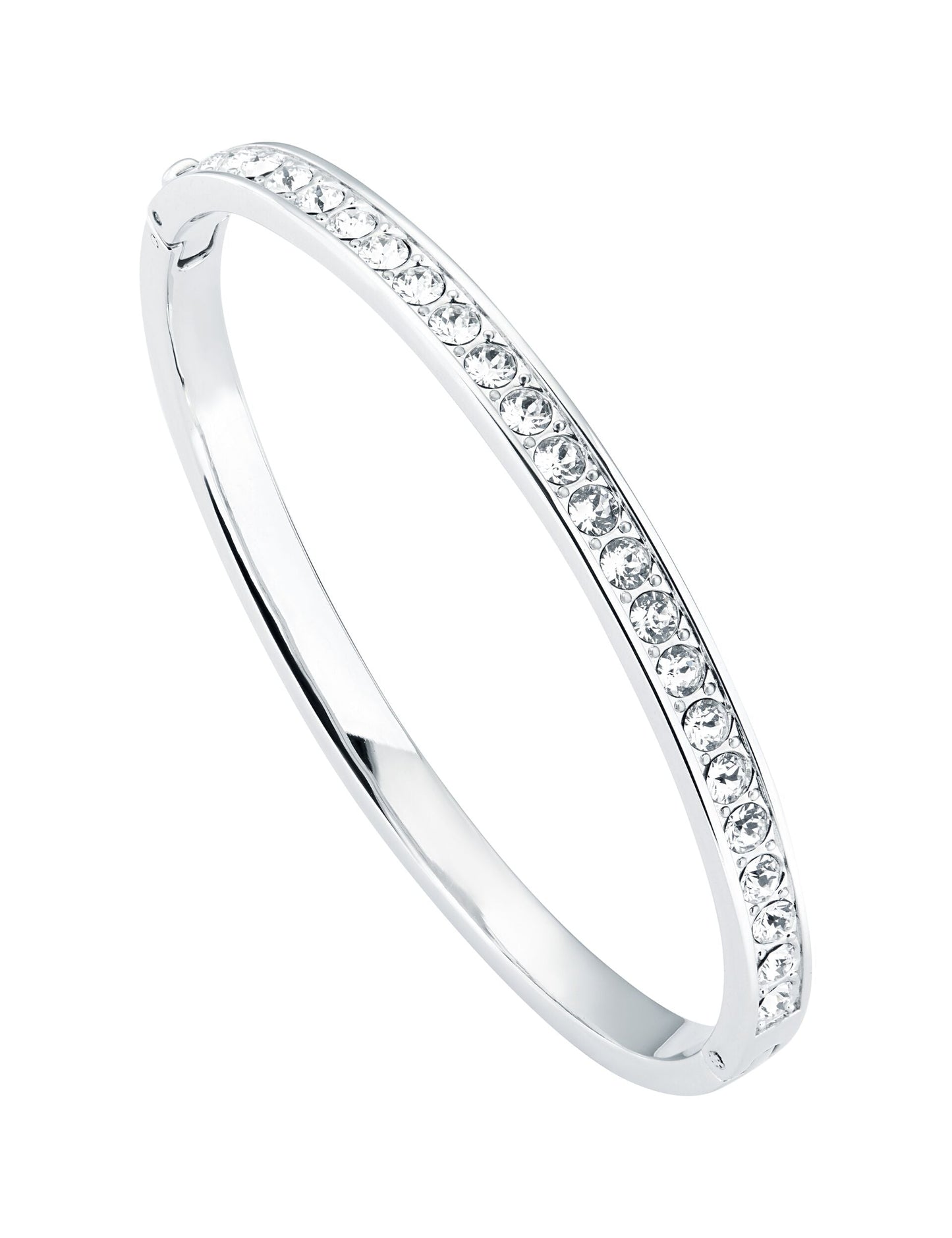 Ted Baker CLEMARA - Crystal Hinge Bangle Bracelet SILVER