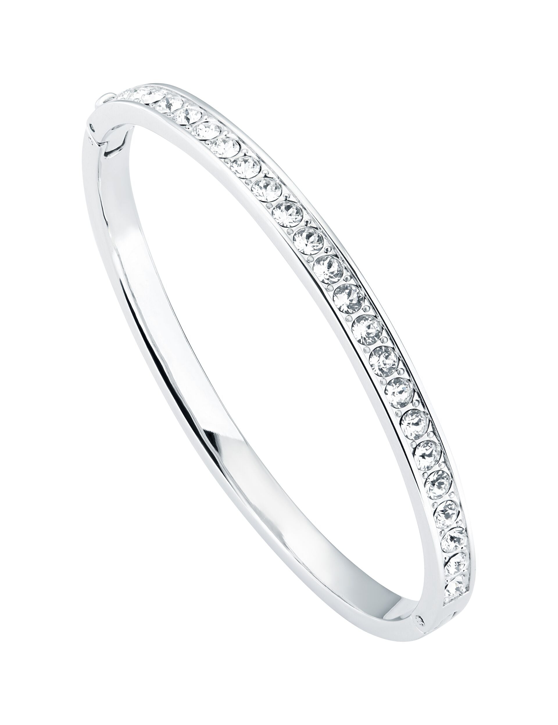 Ted Baker CLEMARA - Crystal Hinge Bangle Bracelet SILVER