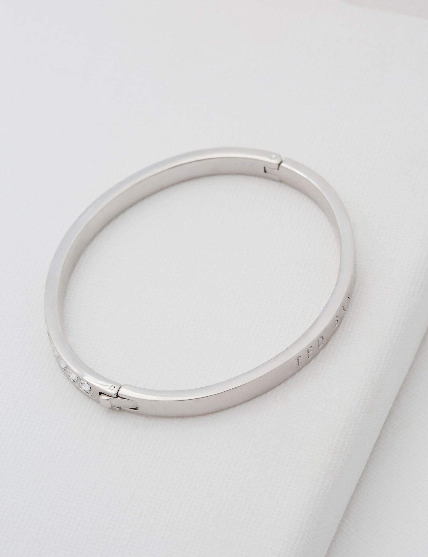 Ted Baker CLEMARA - Crystal Hinge Bangle Bracelet SILVER