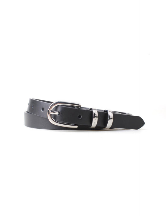 Ted Baker DUBELLAA - Smooth Narrow Belt BLACK