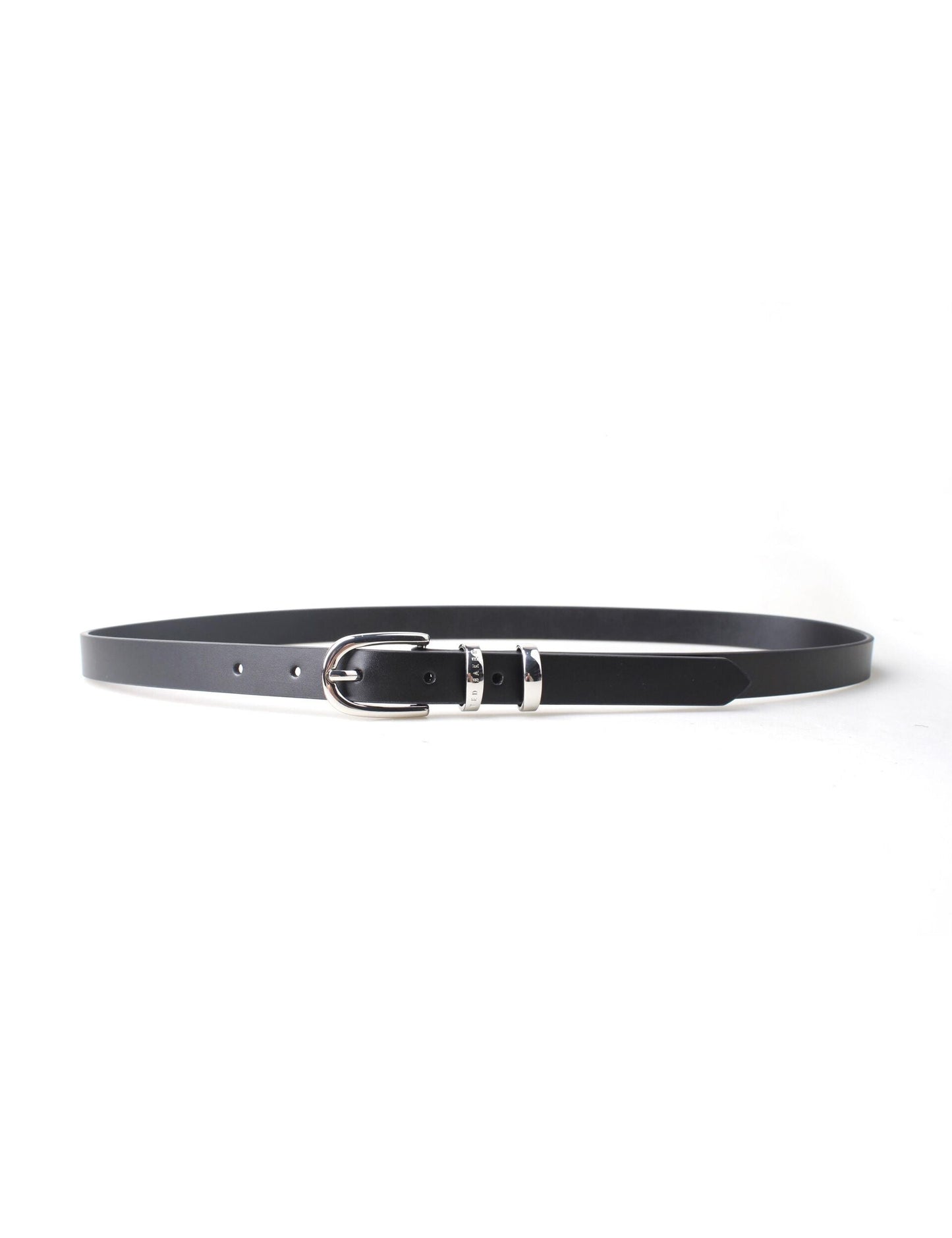 Ted Baker DUBELLAA - Smooth Narrow Belt BLACK