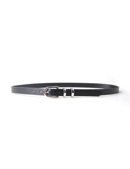 Ted Baker DUBELLAA - Smooth Narrow Belt BLACK