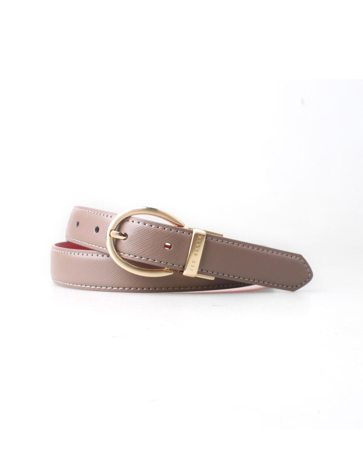 Ted Baker RONDELLE - Textured Reversible Belt CAMEL