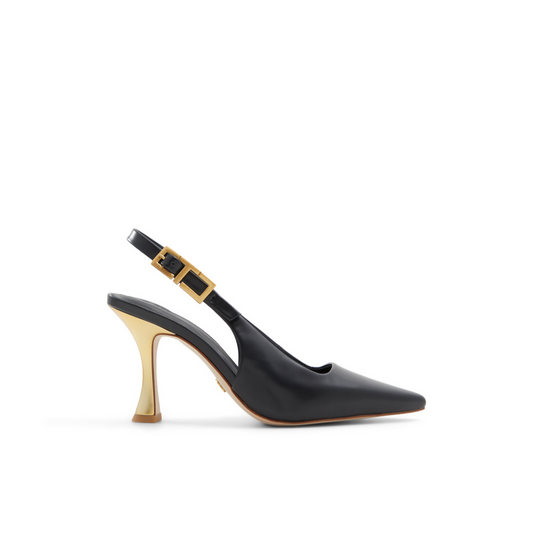 Ted Baker LOLA T-BUCKLE - Leather Slingback Heeled Pumps BLACK