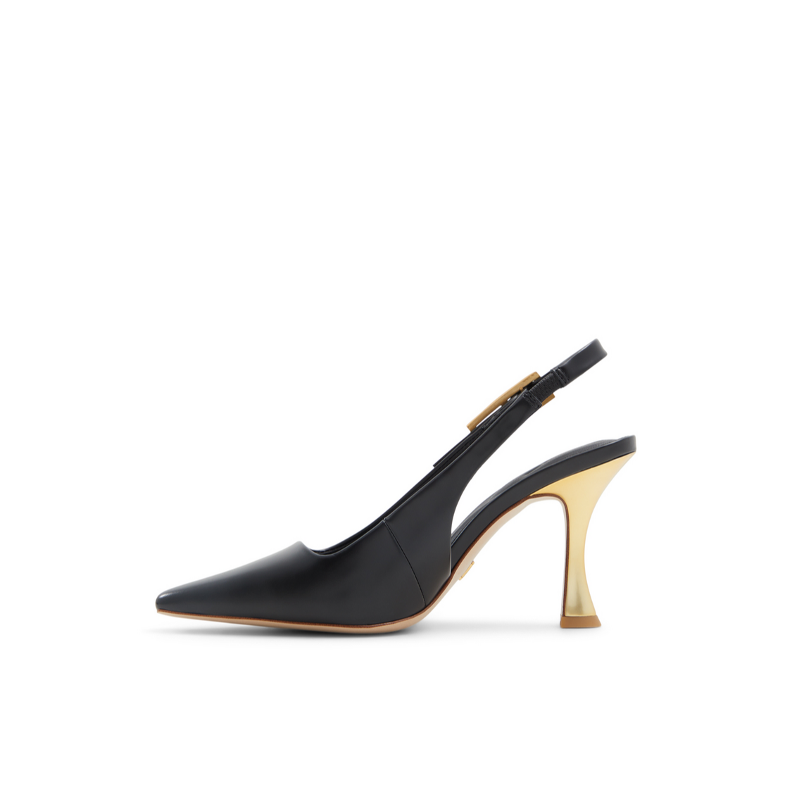 Ted Baker LOLA T-BUCKLE - Leather Slingback Heeled Pumps BLACK