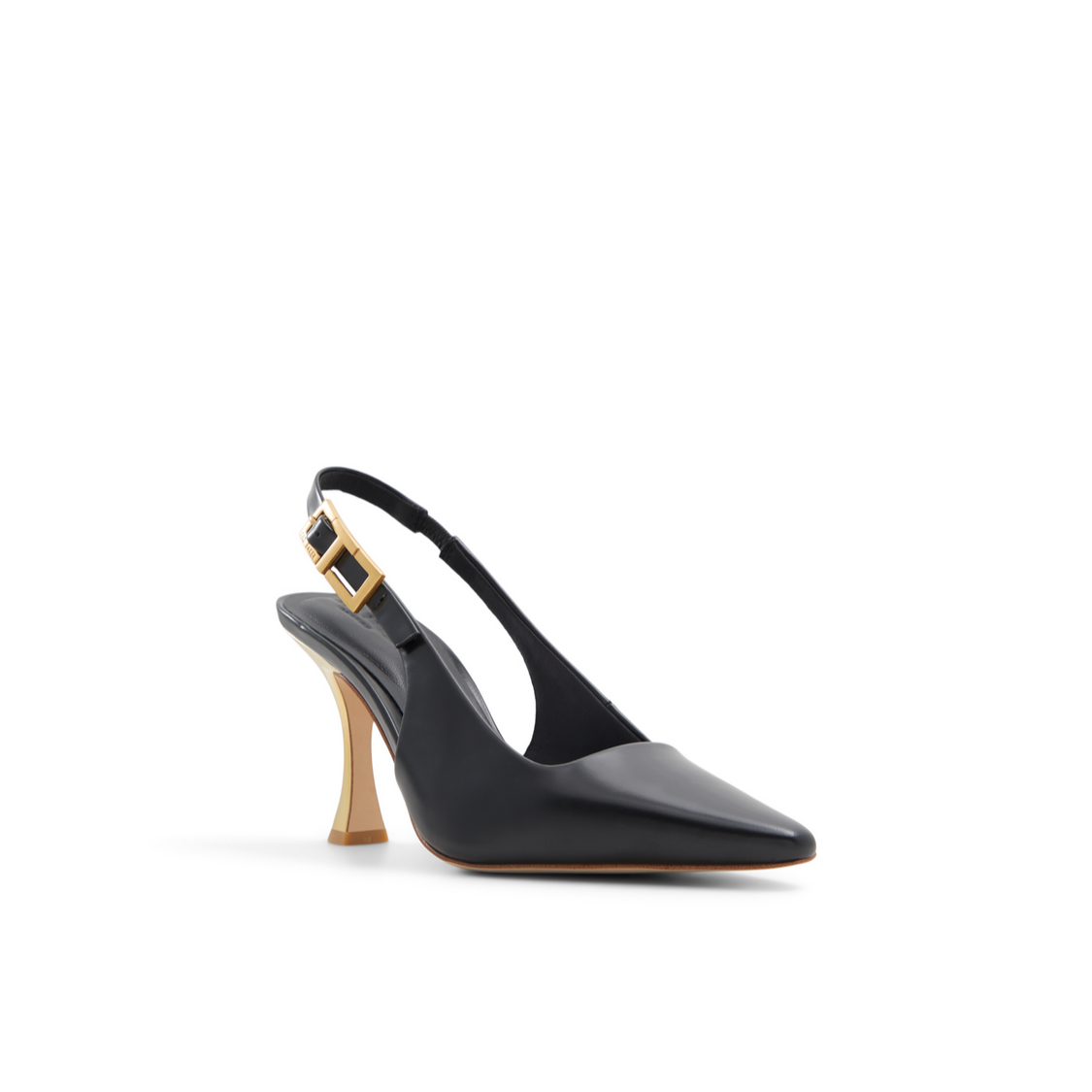 Ted Baker LOLA T-BUCKLE - Leather Slingback Heeled Pumps BLACK