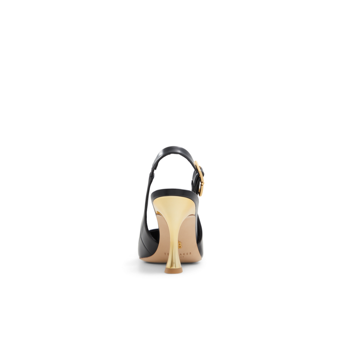 Ted Baker LOLA T-BUCKLE - Leather Slingback Heeled Pumps BLACK