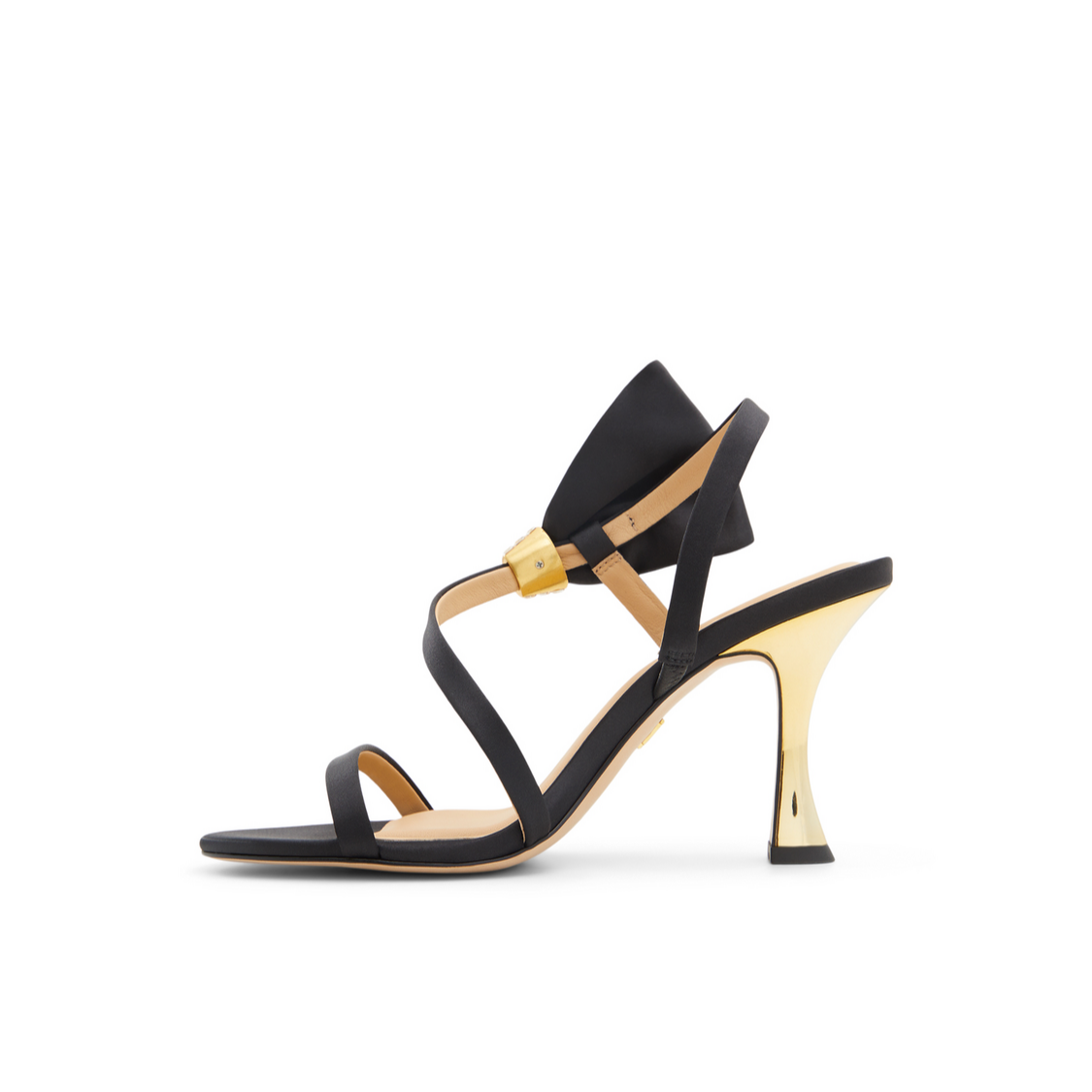 Ted Baker BELLE - Bow Embellishment Satin Heeled Sandals BLACK
