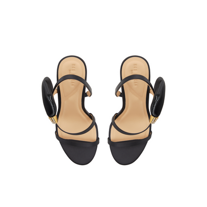 Ted Baker BELLE - Bow Embellishment Satin Heeled Sandals BLACK