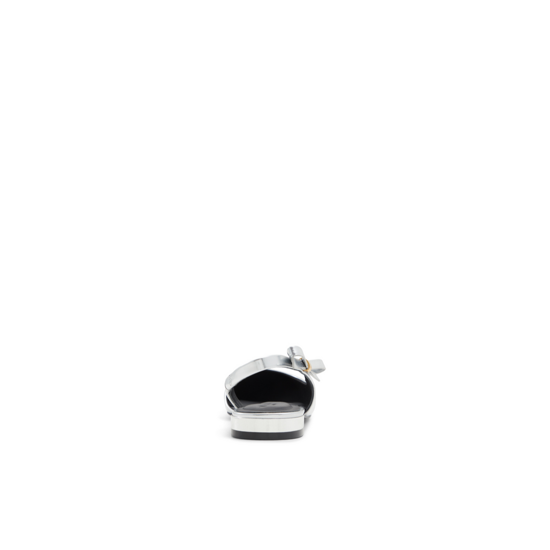 Ted Baker JANE BOW - Bow Detail Slingback Leather Ballet Flats SILVER